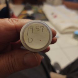 1957D Pennies Uncerculated Full Roll 50