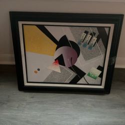 Beautiful Canvas Type Print Framed 