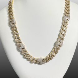 10k Yellow Gold Necklace Cuben Gucci Style Jewelry 
