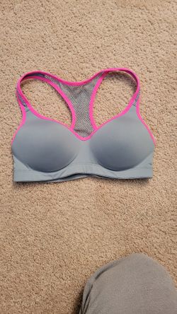 PINK Victoria's Secret Women's Yoga Bra in Gray and Pink