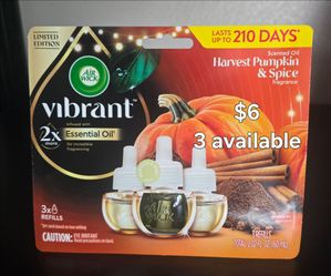 Air Wick Vibrant Harvest Pumpkin & Spice Refills 3-Pack