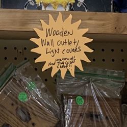 Wooden Switch And Outlet Covers. 