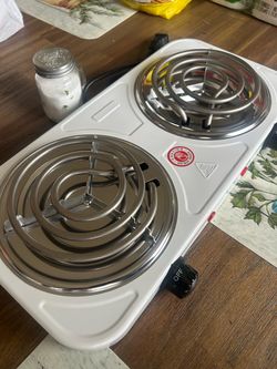 New 2000W Electric Portable Double Burner Stove