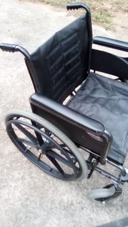 Oversized Wheelchair Black 2 Feet