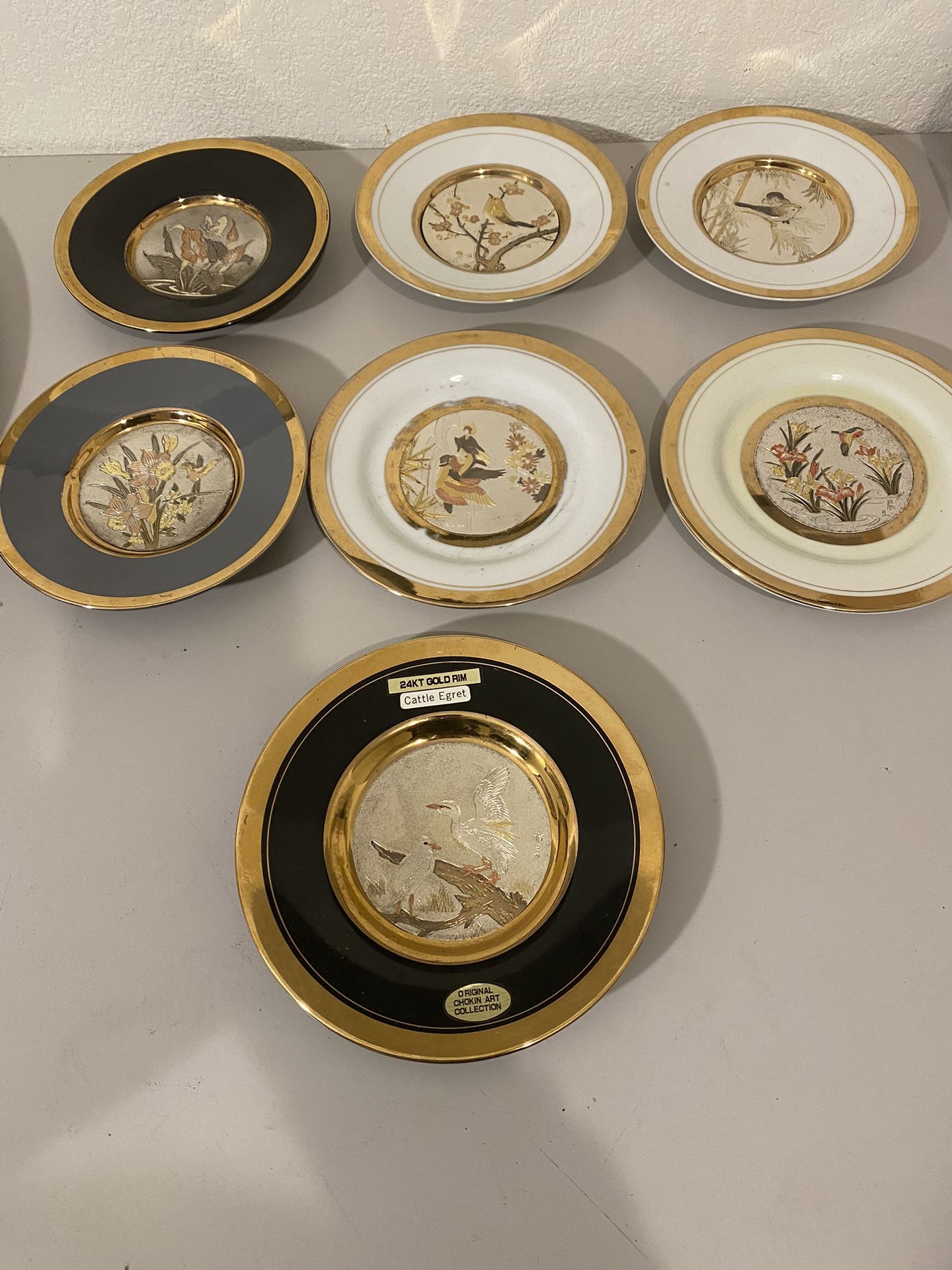 Original Chokin Art Collection 24k Gold Rim