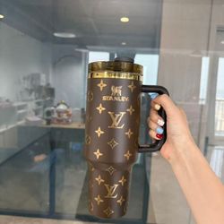 LV custom STANLEY 40oz tumbler cup. Brand New!