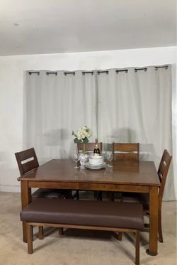 Mesa Comedor Contemporaneo Para 6  de Sillas y Banca SEE MY OFFERS FOR POST IN ENGLISH