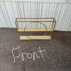 Gold 2 Shelf Wall Decor 