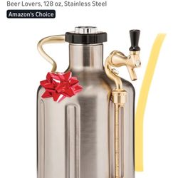 Growler Werks  UKeg 128 OZ Stainless Steel Growler