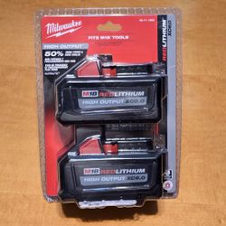 Milwaukee M18 REDLITHIUM HO XC 6.0Ah Double Pk. New No Low Offers. Price Firm Pick up Burien