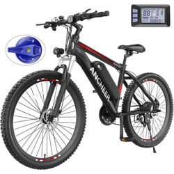 ANCHEER Electric Bike for Adults, Peak 750W Ebike, 3H Fast Charge, 50 Miles, 22MPH Electric Bicycle, 48V 499Wh Battery, 26" Gladiator Electric Mountai