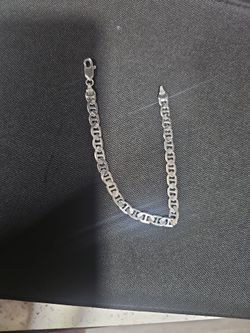 Geometric silver bracelet