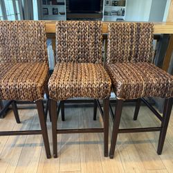 Pottery Barn Seagrass Barstools (set of 3) Bar Stools