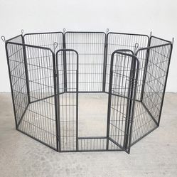 New in box $125 Heavy Duty 48” Tall x 32” Wide x 8-Panel Pet Playpen Dog Crate Kennel Exercise Cage Fence 