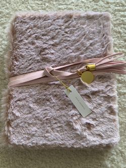 $15 (NEW): Pink Fur Wrap Journal
