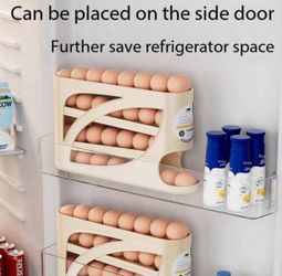 Home Egg Storage Box, Automatic Slide Type Egg Replenishing Device, Can Be Placed On The Side Door Egg Rack Of The Refrigerator