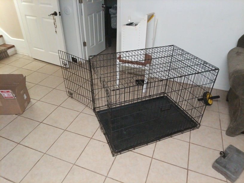 Dog Cage $45 Or Best Offer HUGE L42 1/2 W28 H30