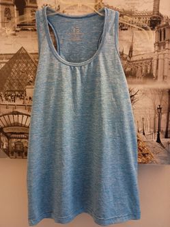 Ladies Lightweight Blue Tank Top.