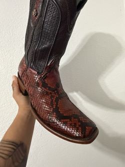 Red Snake Cowboy Boots