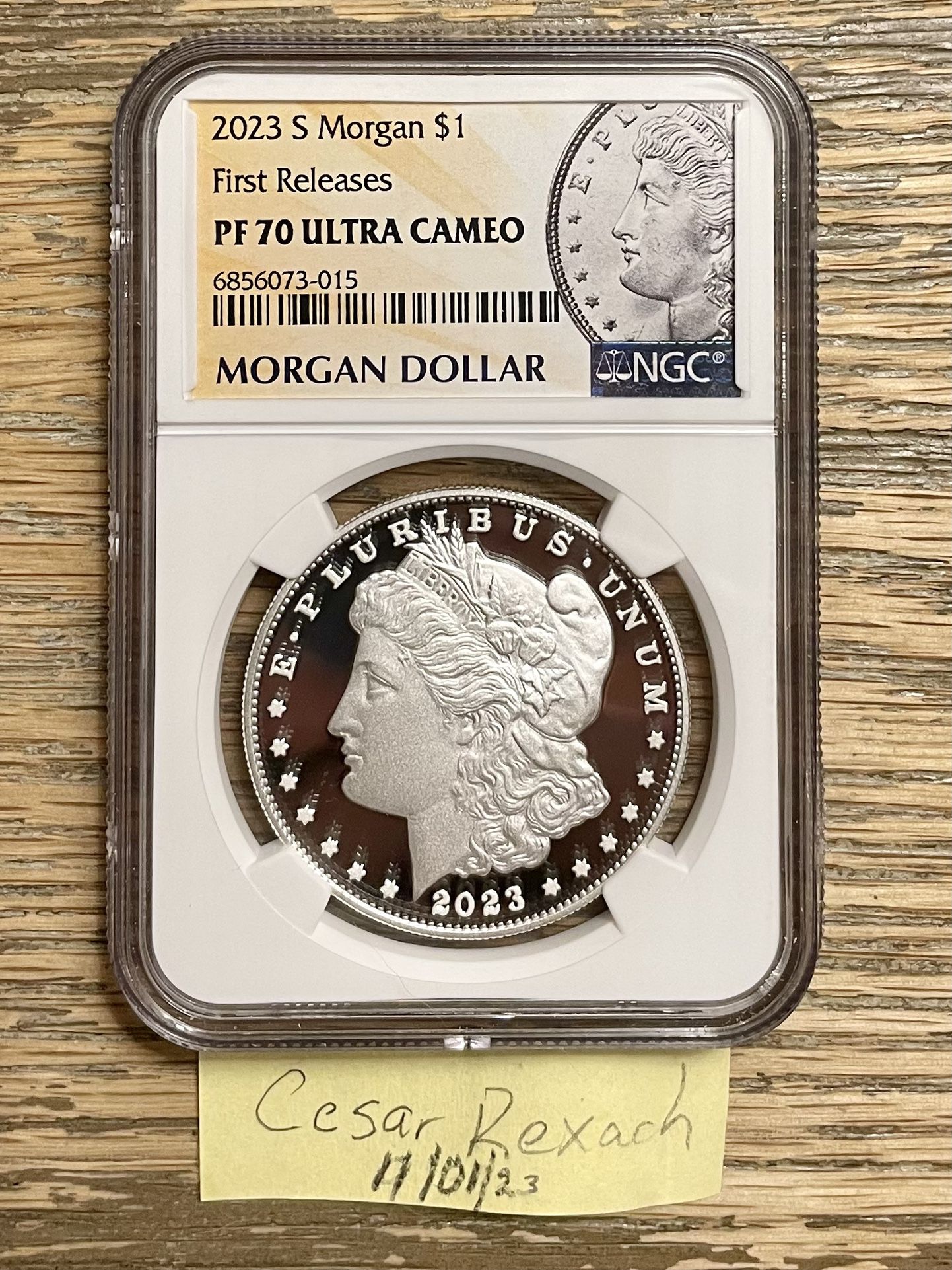 2023 PR70 Morgan Proof Silver Dollar 