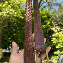Braided Leather Belt 