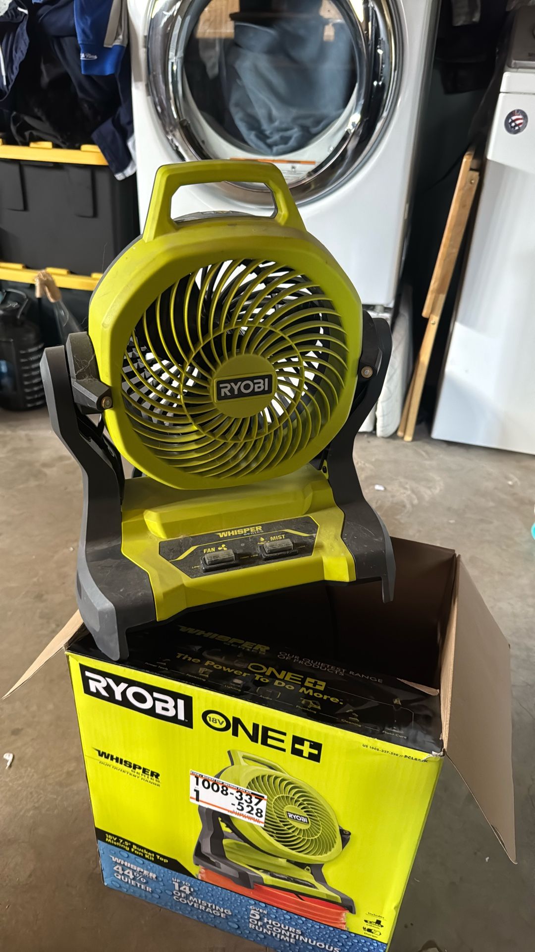 Ryobi Misting Fan