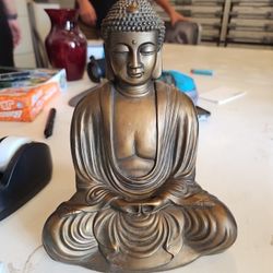8.5" Bronze Buddha 