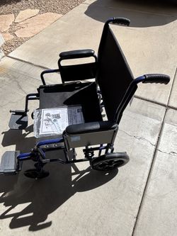 Blue Like New Wheel chair