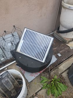 Solar powered fan