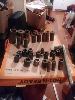 SNAP ON 28 PIECE AIR IMPACT AIR SOCKETS + RATCHET