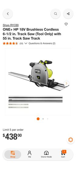 Ryobi track saw