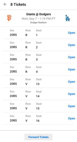 Dodger Tickets