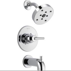 Chrome Finish delta tub and shower trim kit