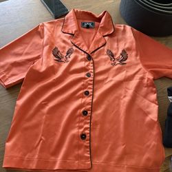 Retro Shirt W Ebrodered Eagles 