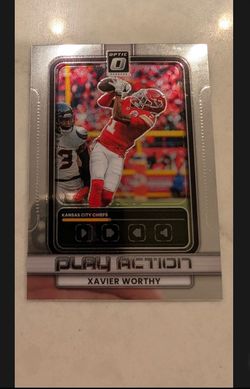Panini Donruss 2025 Optic Xavier Worthy Play Action #3 Kansas City Chiefs
