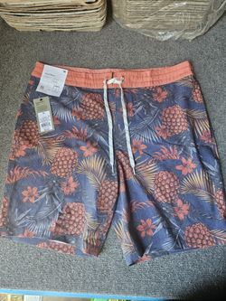 New Mens Pineapple Tropical Board Shorts