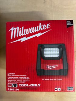 Milwaukee M18 Dual Power Flood Light. Brand New…$135