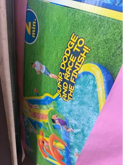Water slide obstacle