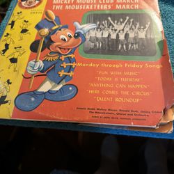 Vintage 78 Rpm Mickey Mouse Club March 