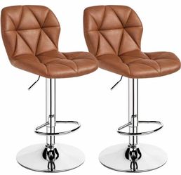 Brown Adjustable Bar Chairs – 2 Chairs per Box