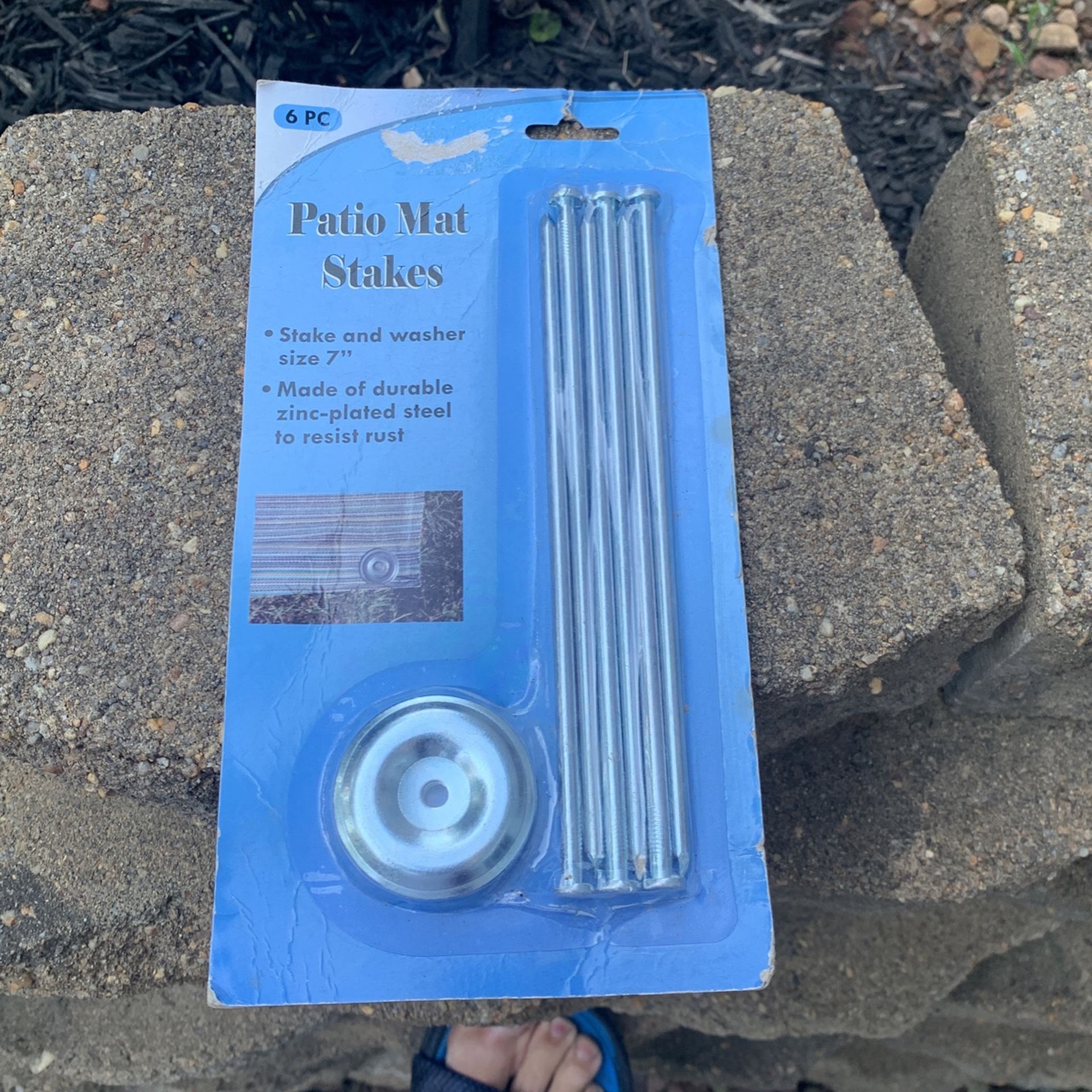 New Patio Mat Stakes Set Of 6