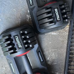 Dumbbells pair 2x55lbs adjustables