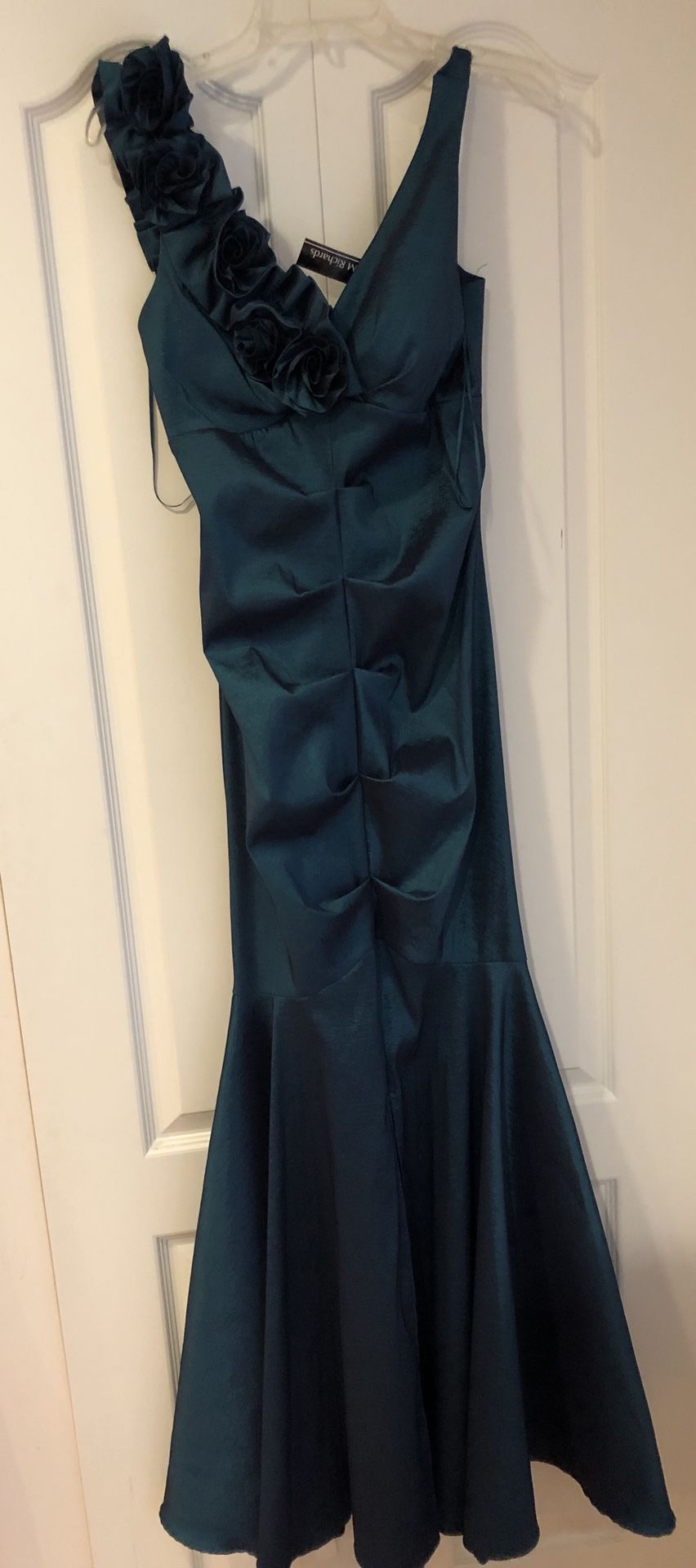 Mermaid look dress, dark green