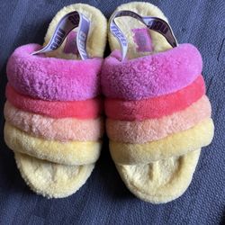 Ugg Fur Slides Size 7