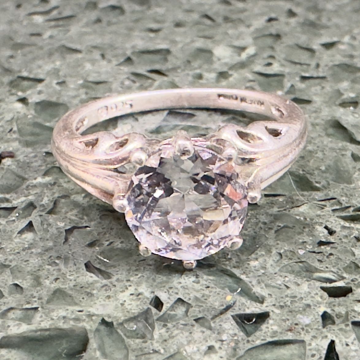 CZ Silver Ring Size 6