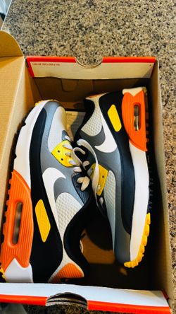 Nike Air Max 90G Smoke Grey/White/Grey Fog/Orange, Size 8 M/9.5 W