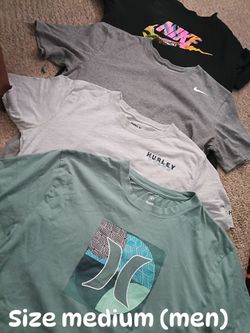 Nike & Hurley Men's T-Shirts Bundle Size Medium