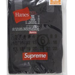 Supreme x MM6 Maison Margiela x Hanes tagless tanks