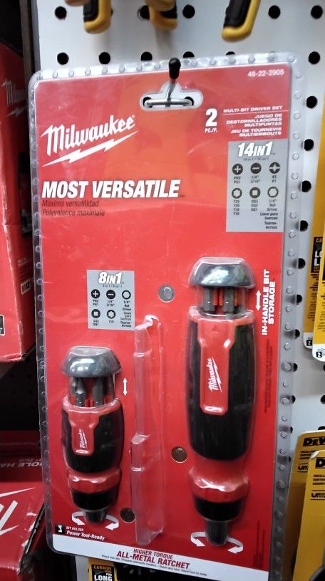 MILWAUKEE 2PC./P. MULTI - BIT DRIVER SET 