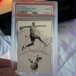 1991 Nike Do You Know 1990 Jordan/Lee PSA 8